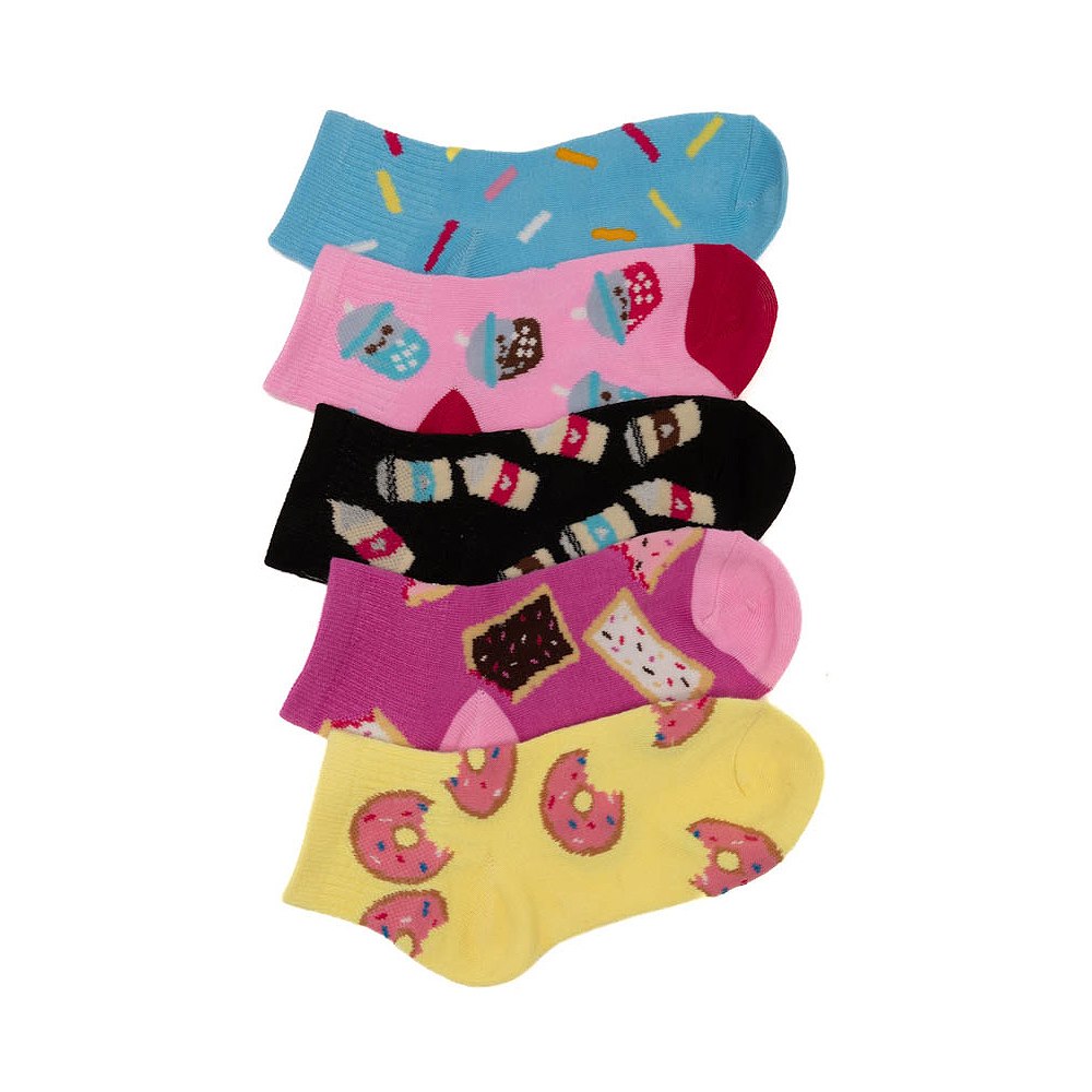 Sweet Treat Glow Quarter Socks 5-Pack - Little Kid - Multicolor