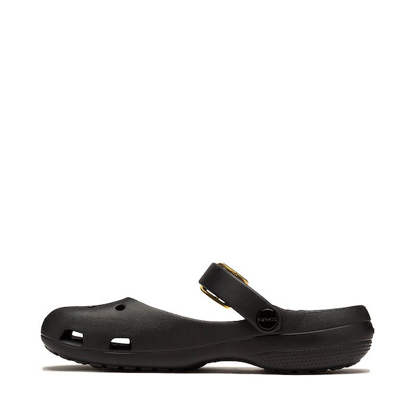 alternate view Womens Crocs Classic Metallic Buckle Ballet Flat - Black / GoldALT1