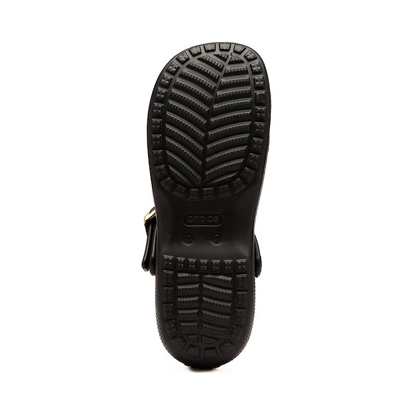alternate view Womens Crocs Classic Metallic Buckle Ballet Flat - Black / GoldALT3