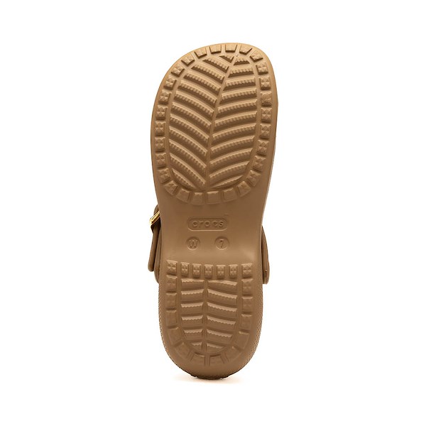 alternate view Womens Crocs Classic Metallic Buckle Ballet Flat - Sepia / GoldALT3
