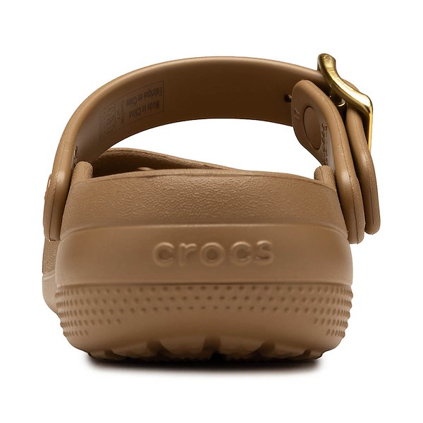 alternate view Womens Crocs Classic Metallic Buckle Ballet Flat - Sepia / GoldALT4