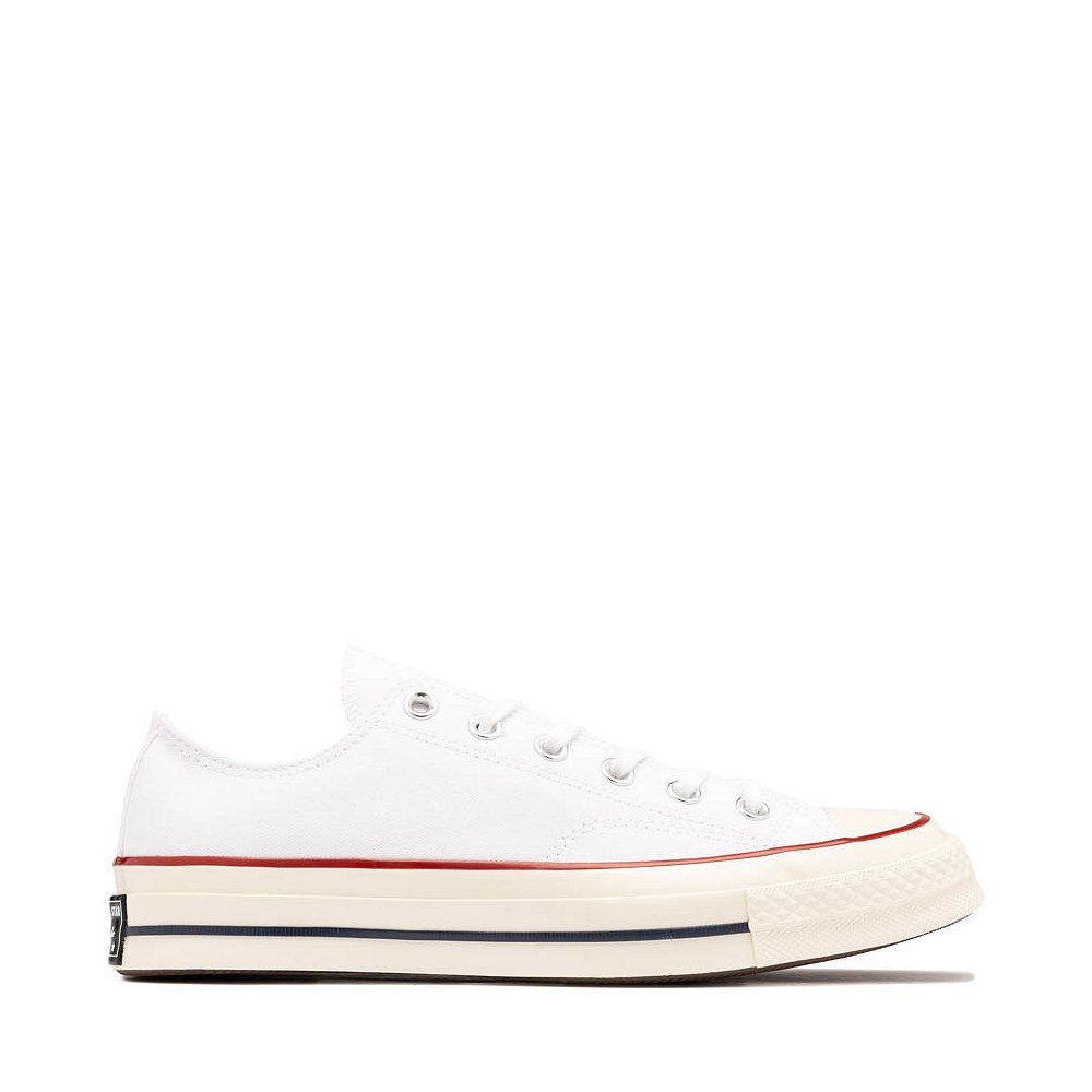 Converse Chuck 70 Low-Top Sneaker - White / Garnet / Egret