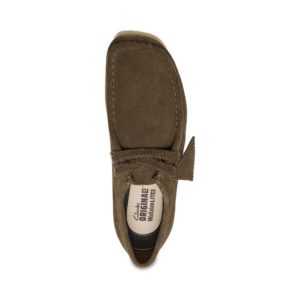 alternate view Womens Clarks Wallabee Lite Casual Shoe - Dark OliveALT2
