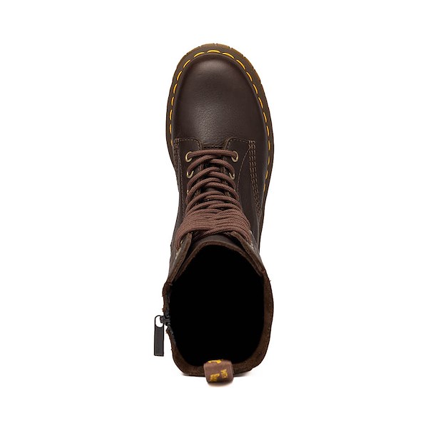 alternate view Womens Dr. Martens 1B99 Bex 14 Eye Boot - Dark BrownALT2