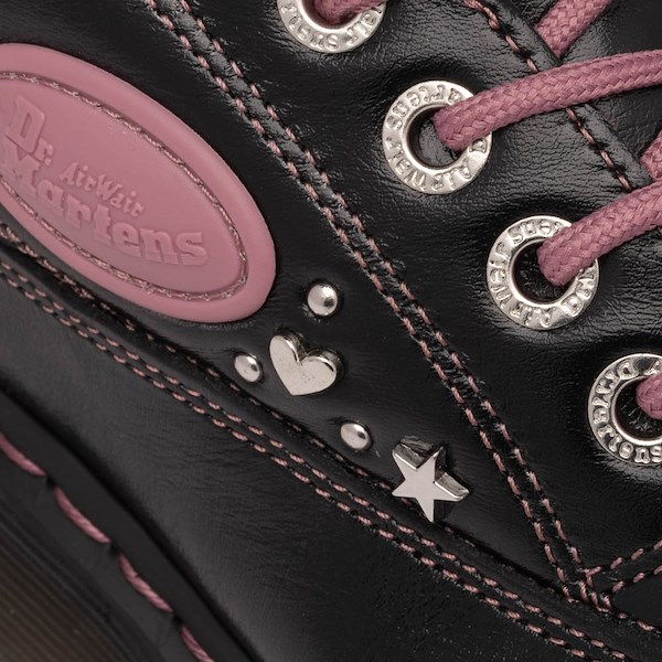 alternate view Womens Dr. Martens Buzz Hearts & Stars 5 Eye Shoe - BlackALT5B