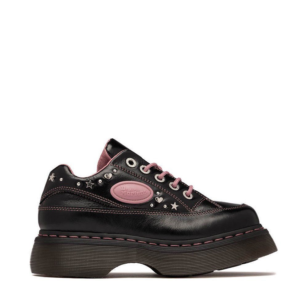 Womens Dr. Martens Buzz Hearts & Stars 5 Eye Shoe - Black