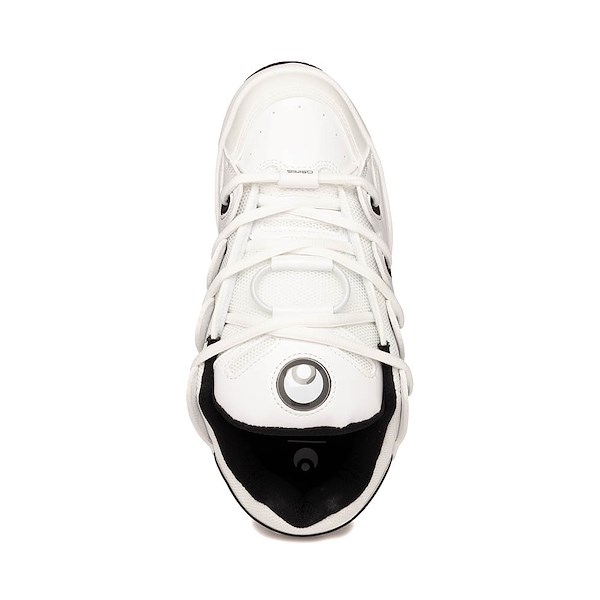 alternate view Mens Osiris D3 OG Skate Shoe - White / BlackALT2