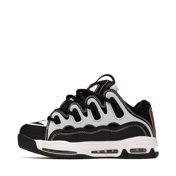 alternate view Mens Osiris D3 E Skate Shoe - Black / White / BlackALT1