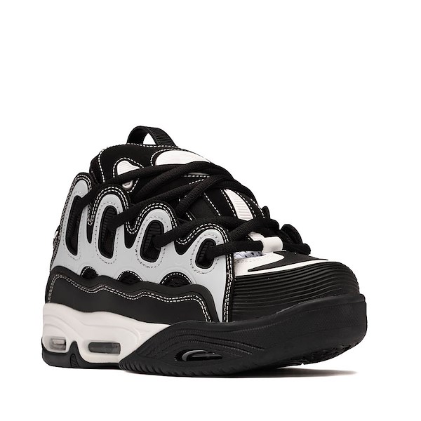 alternate view Mens Osiris D3 E Skate Shoe - Black / White / BlackALT5