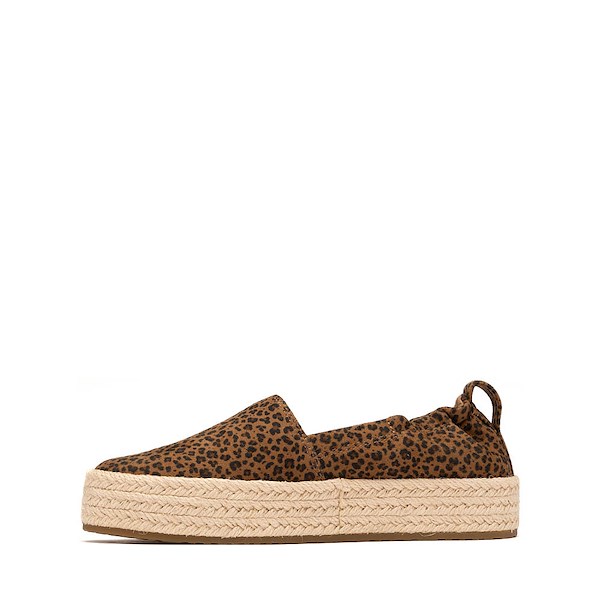 alternate view TOMS Valencia Platform Espadrille - Little Kid / Big Kid - Toffee Leopard PrintALT1