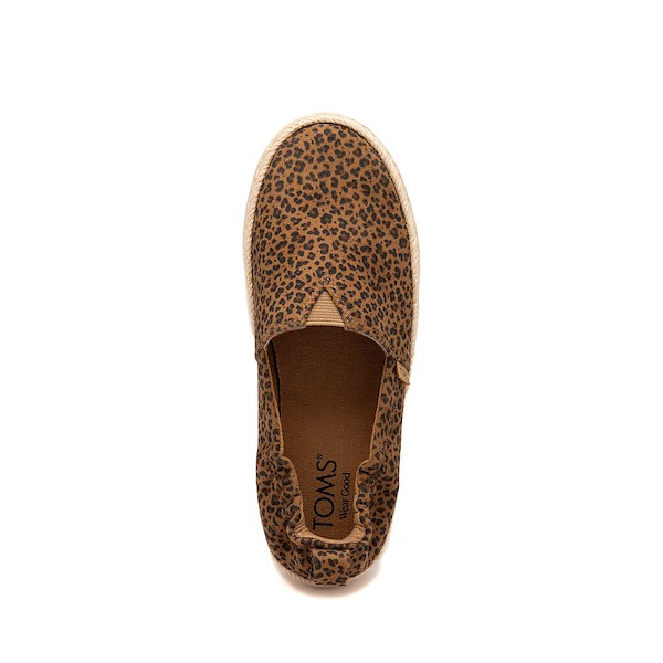 alternate view TOMS Valencia Platform Espadrille - Little Kid / Big Kid - Toffee Leopard PrintALT2