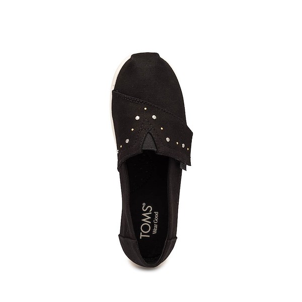alternate view TOMS Alpargata Classic Shoe - Little Kid / Big Kid - BlackALT2