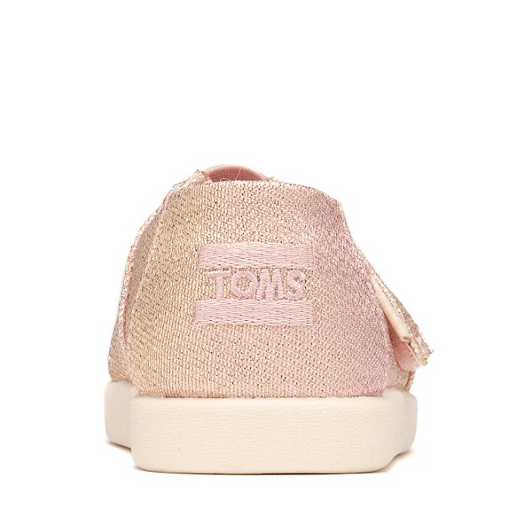 alternate view TOMS Alpargata Classic Shoe - Baby / Toddler / Little Kid - Pink Quartz IridescentALT4