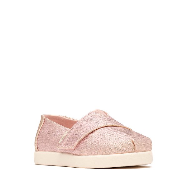 alternate view TOMS Alpargata Classic Shoe - Baby / Toddler / Little Kid - Pink Quartz IridescentALT5