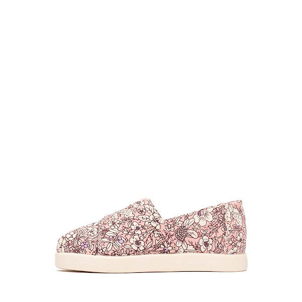 alternate view TOMS Alpargata Classic Shoe - Baby / Toddler / Little Kid - Pink Quartz FloralALT1