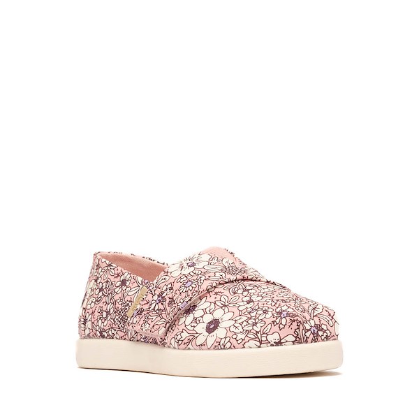 alternate view TOMS Alpargata Classic Shoe - Baby / Toddler / Little Kid - Pink Quartz FloralALT5