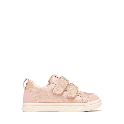 Main view of TOMS Cruz Double Strap Sneaker - Baby / Toddler / Little Kid - Pink Quartz Iridescent