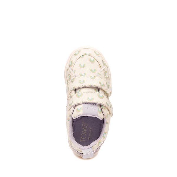 alternate view TOMS Cruz Double Strap Sneaker - Baby / Toddler / Little Kid - Egret Foil RainbowsALT2