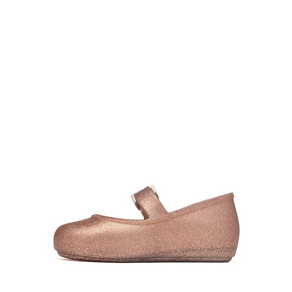 alternate view Mini Melissa Soft Ballerina Casual Shoe - Toddler / Little Kid - Glitter PinkALT1