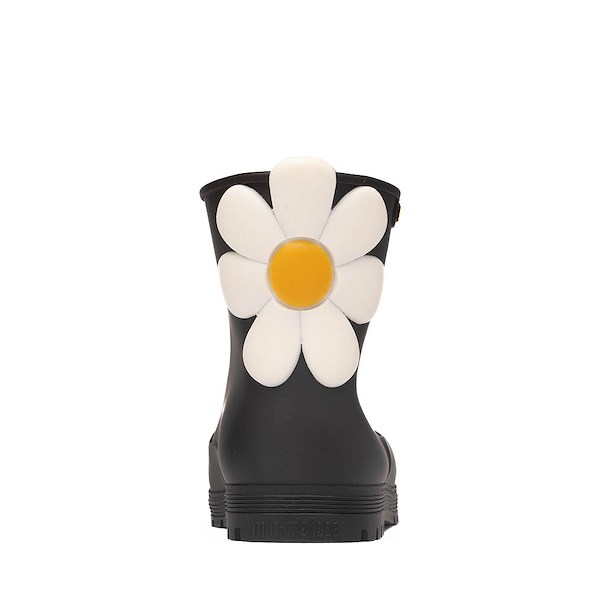 alternate view Mini Melissa Welly Bloomy Rain Boot - Toddler / Little Kid - BlackALT4