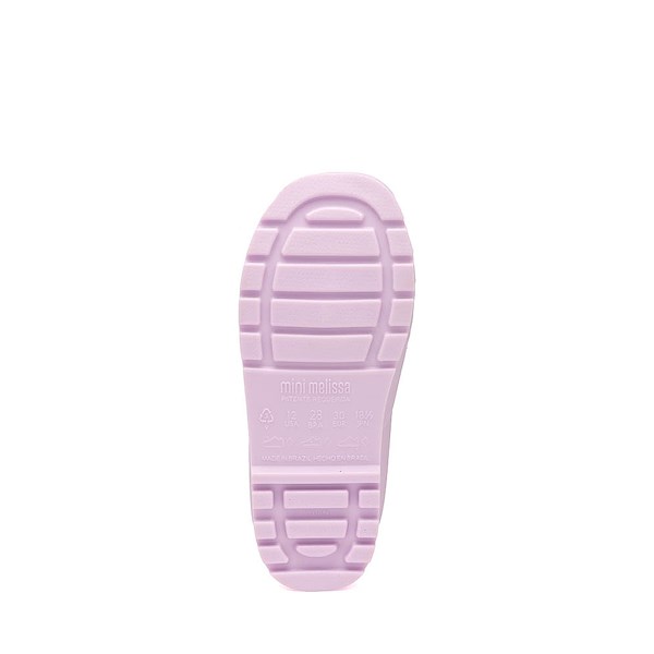 alternate view Mini Melissa Welly Bloomy Rain Boot - Toddler / Little Kid - LilacALT3