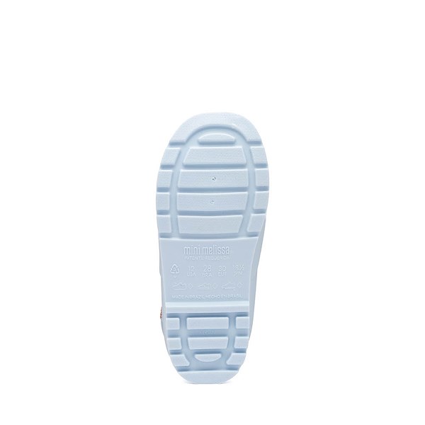 alternate view Mini Melissa Welly Bloomy Rain Boot - Toddler / Little Kid - BlueALT3
