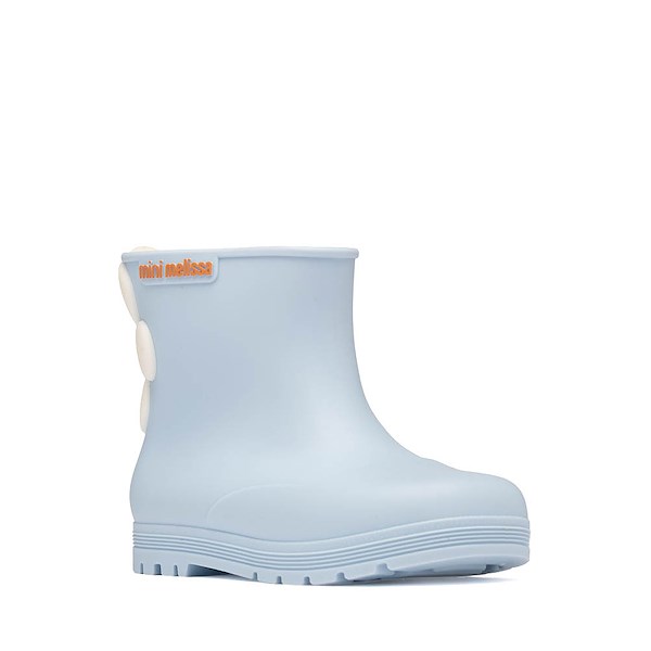 alternate view Mini Melissa Welly Bloomy Rain Boot - Toddler / Little Kid - BlueALT5