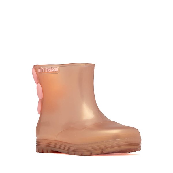 alternate view Mini Melissa Welly Bloomy Rain Boot - Toddler / Little Kid - PearlishALT5
