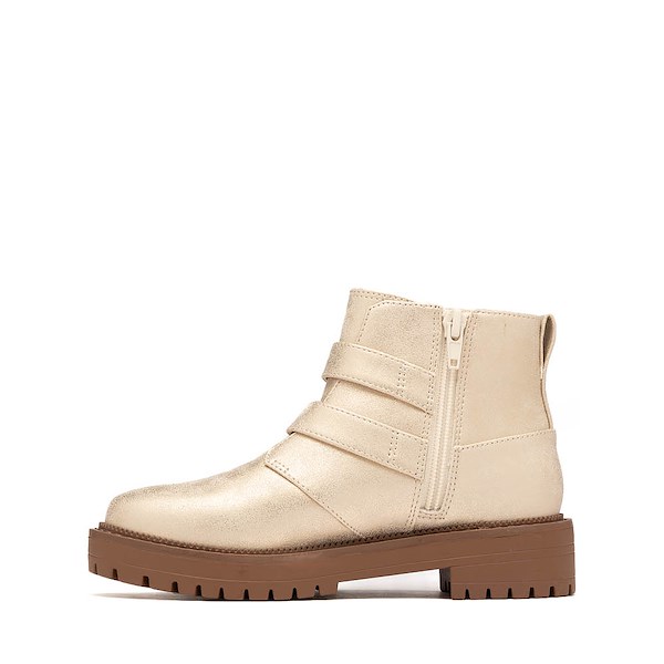 alternate view TOMS Simone Boot - Little Kid / Big Kid - Champagne MetallicALT1