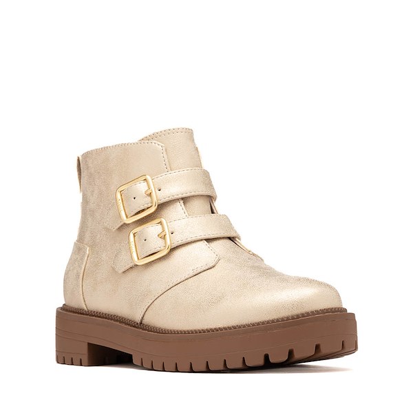 alternate view TOMS Simone Boot - Little Kid / Big Kid - Champagne MetallicALT5
