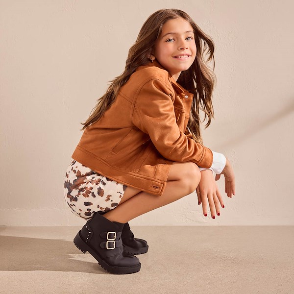 alternate view TOMS Simone Boot - Little Kid / Big Kid - BlackALT1B