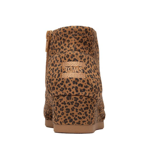 alternate view TOMS Desert Wedge Plus Boot - Little Kid / Big Kid - Toffee Micro LeopardALT4