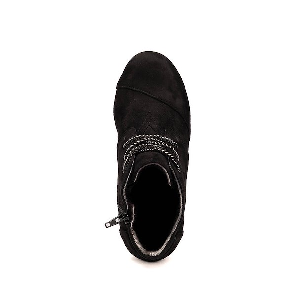 alternate view TOMS Desert Wedge Plus Boot - Little Kid / Big Kid - BlackALT2