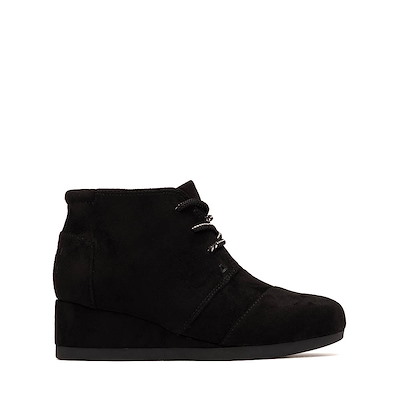 Main view of TOMS Desert Wedge Plus Boot - Little Kid / Big Kid - Black