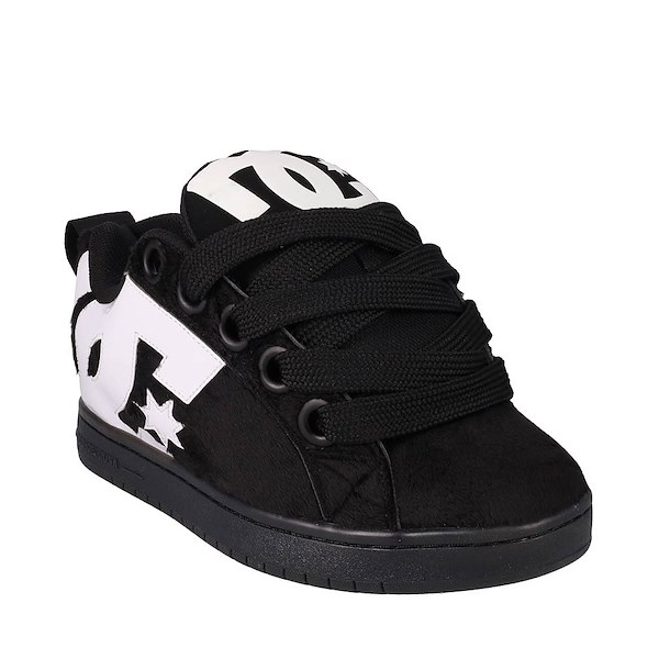 alternate view Mens DC Court Graffik Puff Skate Shoe - Black / WhiteALT5