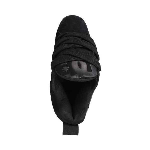 alternate view Womens DC Court Graffik Puff Skate Shoe - Black / BlackALT2