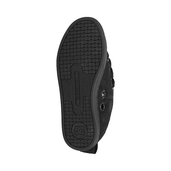 alternate view Womens DC Court Graffik Puff Skate Shoe - Black / BlackALT3