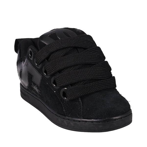 alternate view Womens DC Court Graffik Puff Skate Shoe - Black / BlackALT5