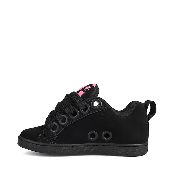 alternate view Womens DC Court Graffik Puff Skate Shoe - Black / PinkALT1