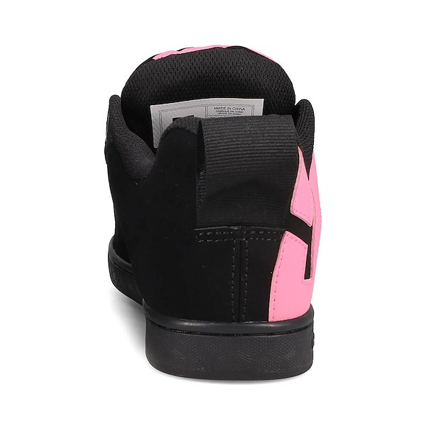 alternate view Womens DC Court Graffik Puff Skate Shoe - Black / PinkALT4