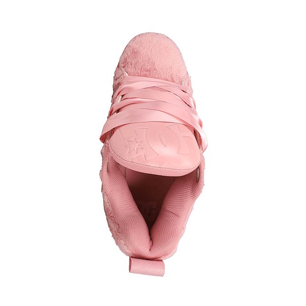 alternate view Womens DC Court Graffik Puff Skate Shoe - Pink / PinkAlT2