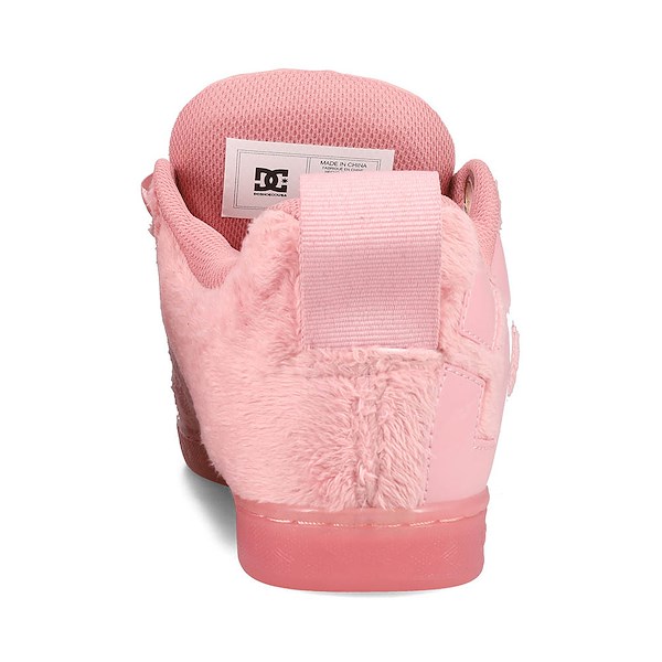 alternate view Womens DC Court Graffik Puff Skate Shoe - Pink / PinkAlT4