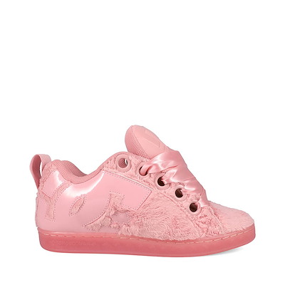 Main view of Womens DC Court Graffik Puff Skate Shoe - Pink / Pink