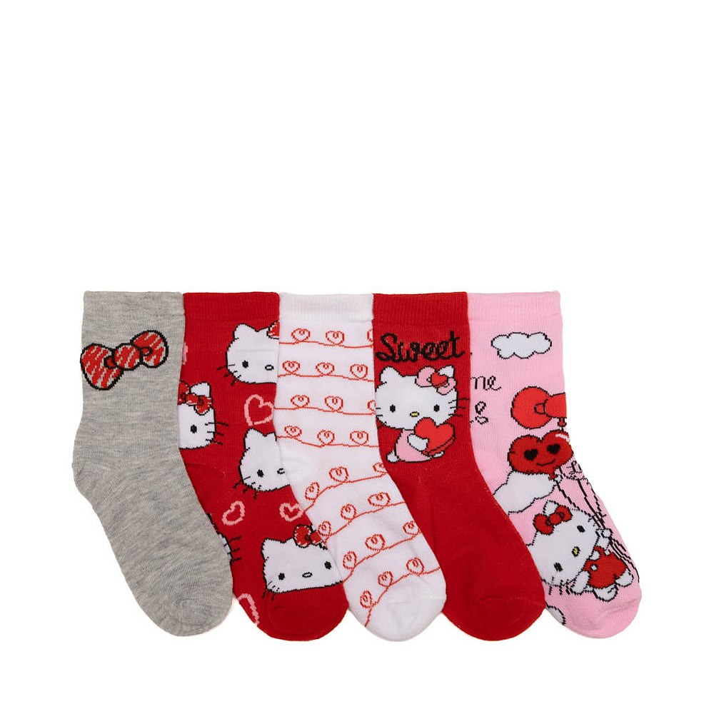 Hello Kitty&reg; Crew Socks 5-Pack - Little Kid - Multicolor