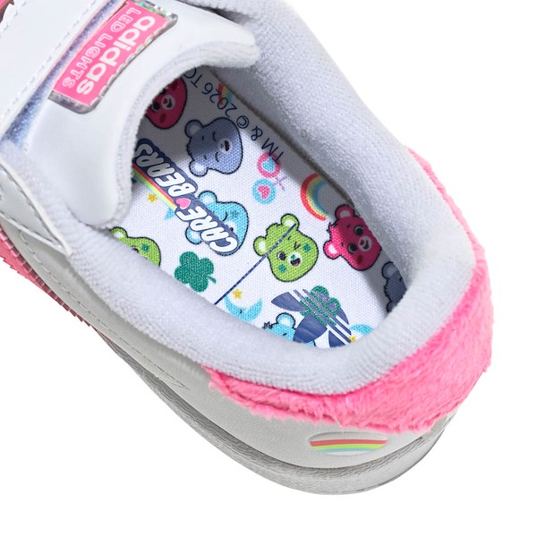 alternate view adidas x Care Bears Superstar II LED Comfort Closure Athletic Shoe - Little Kid - Cloud White / Lucid Pink / Bliss PinkALT2B