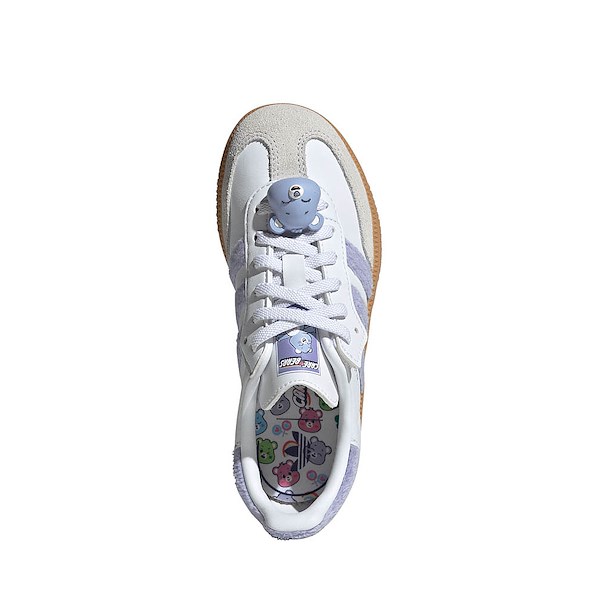 alternate view adidas x Care Bears Samba OG Comfort Closure Athletic Shoe - Little Kid - Light Purple / Cloud White / Blue DawnALT2