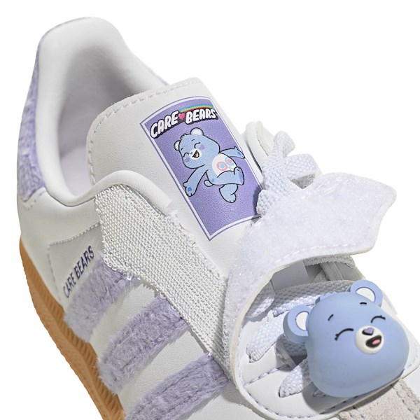 alternate view adidas x Care Bears Samba OG Comfort Closure Athletic Shoe - Little Kid - Light Purple / Cloud White / Blue DawnALT2B