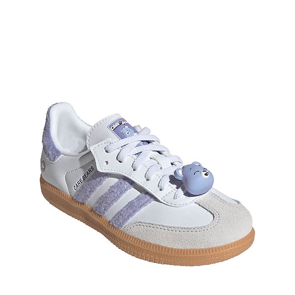 alternate view adidas x Care Bears Samba OG Comfort Closure Athletic Shoe - Little Kid - Light Purple / Cloud White / Blue DawnALT5