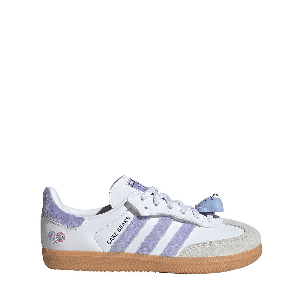 adidas x Care Bears Samba OG Comfort Closure Athletic Shoe - Little Kid - Light Purple / Cloud White / Blue Dawn