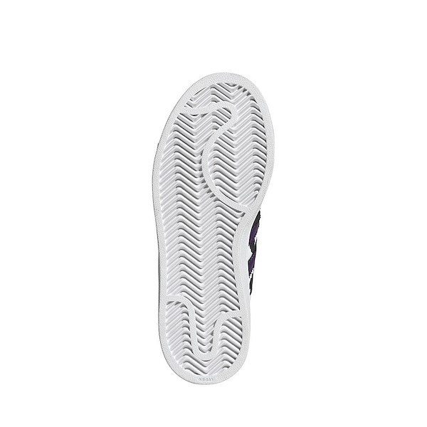 alternate view adidas Superstar II Cow Print Athletic Shoe - Big Kid - Crystal White / Violet / Cloud WhiteALT3